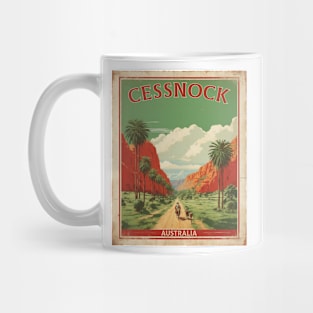 Cessnock Australia Vintage Travel Poster Tourism Mug